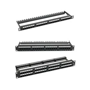19” Rack Mountable 180° UTP PCB Patch Panel