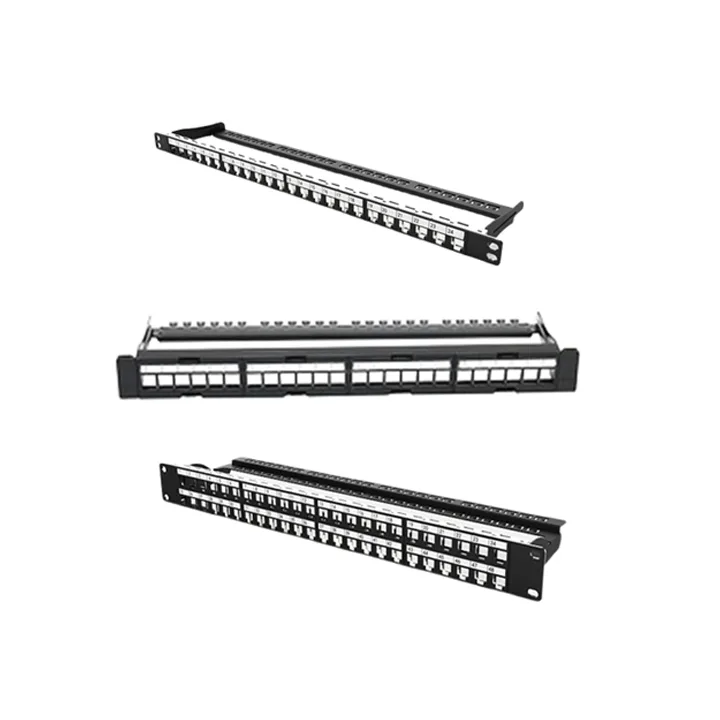 24-Port (0.5U / 1U) and 1U (48-Port) Unloaded Patch Panel