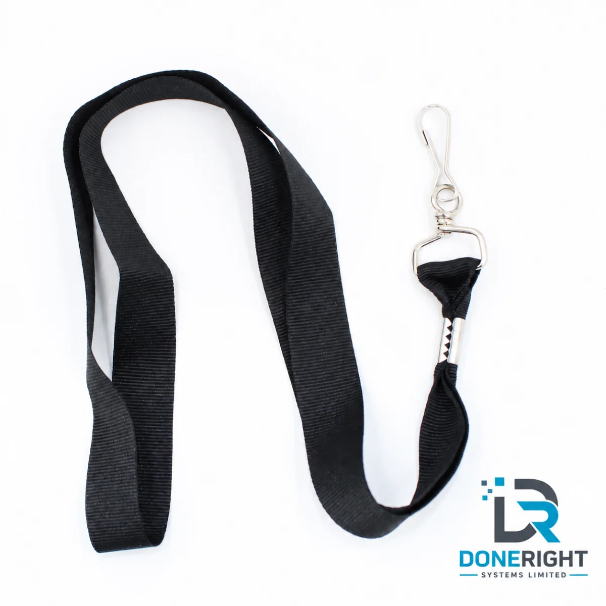Black Flat Lanyard