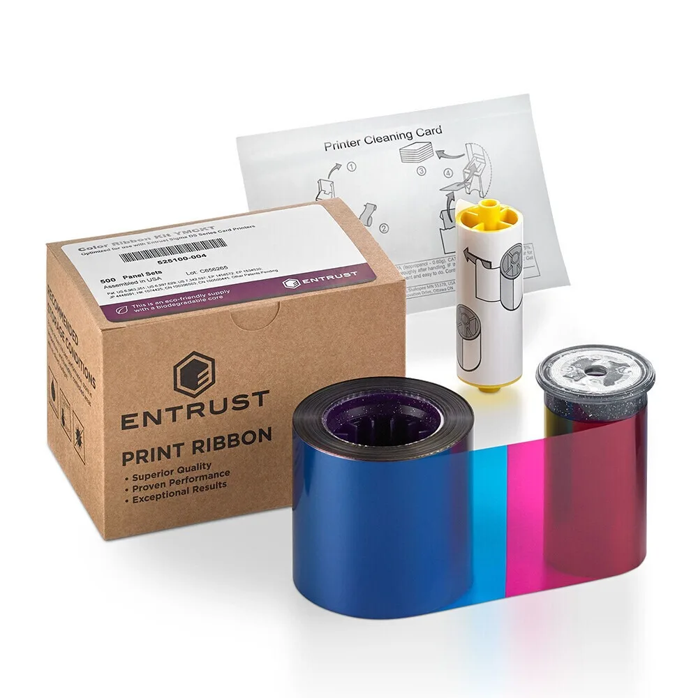 Entrust Sigma DS Series YMCKT Ribbon – 500 Prints