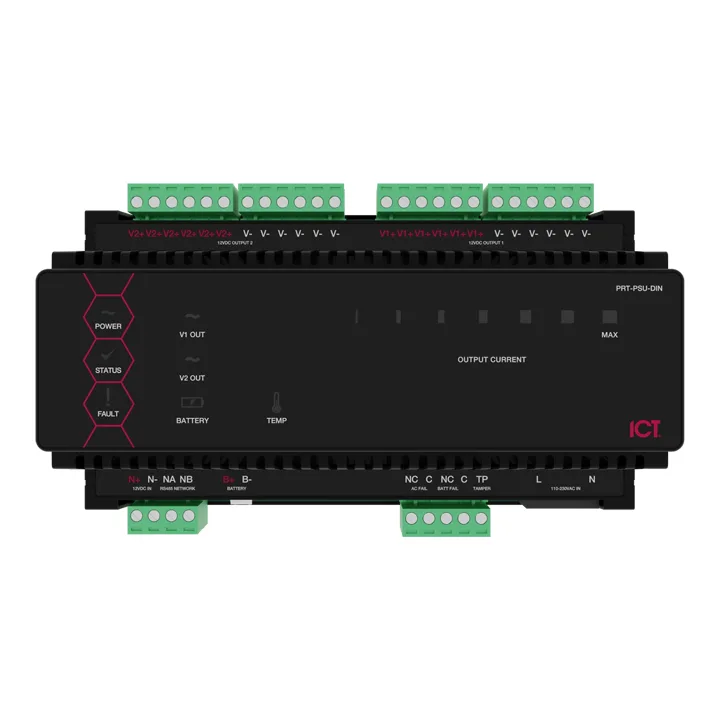 ICT Protege DIN Rail 10A Intelligent Power Supply