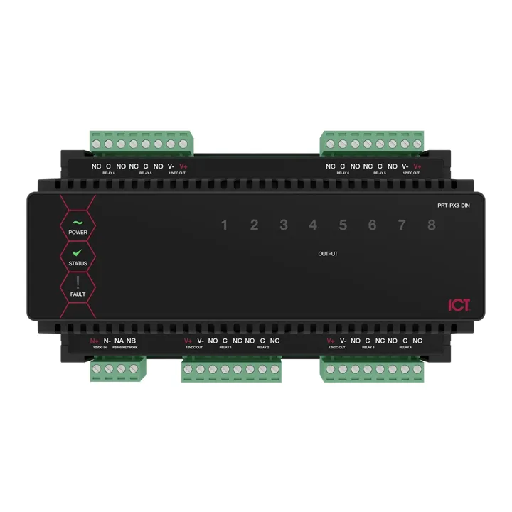 ICT Protege DIN Rail 8 Output Expander