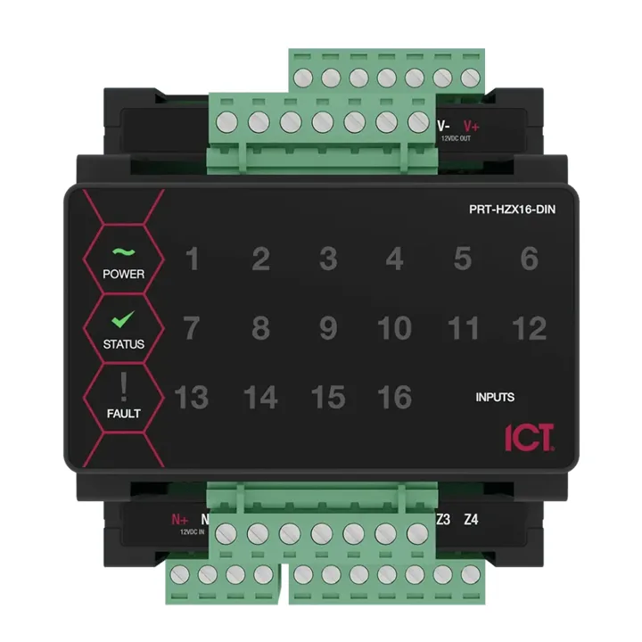 ICT Protege Half DIN Rail 16 Input Expander