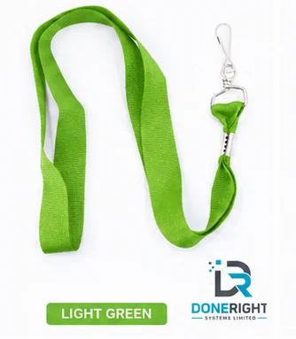 Light Green Flat Lanyard