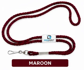 Maroon Red Cord Lanyard