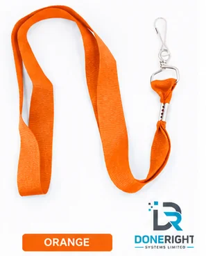 Orange Flat Lanyard