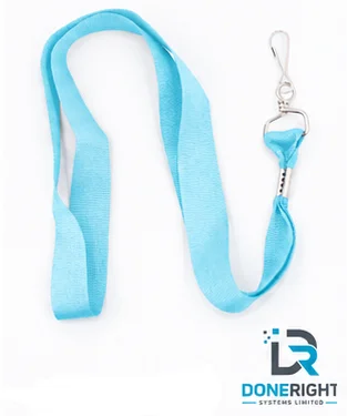 Polar Blue Flat Lanyard