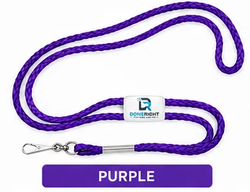Purple Cord Lanyard