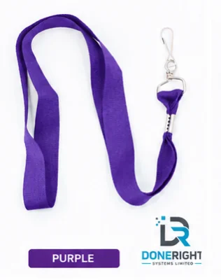 Purple Flat Lanyard