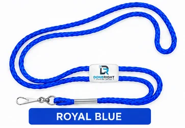 Royal Blue Cord Lanyard