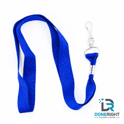 Royal Blue Flat Lanyard