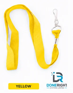 Yellow Flat Lanyard